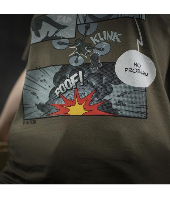 M-Tac T-Shirt Comics Drone Girl Marškinėliai su dronų motyvais