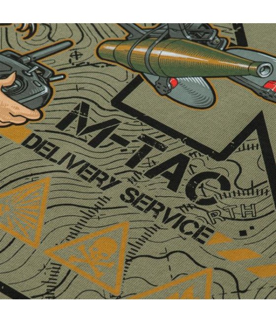 M-Tac T-Shirt Delivery Service Marškinėliai su dronų motyvais