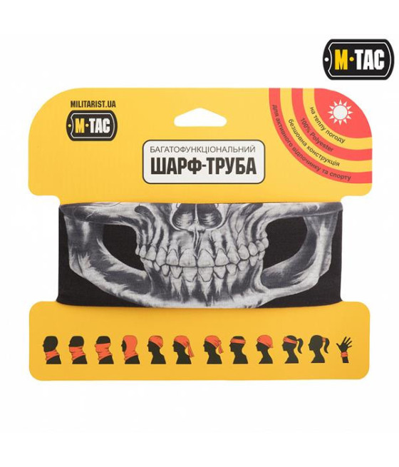 M-Tac Lightweight Tube Scarf Reaper Skull Kaklaskarė, kaklo mova su kaukolės motyvais