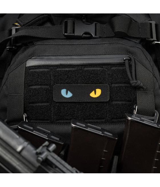 M-Tac Patch Cat Eyes Laser Cut Black/Yellow/Blue Antsiuvas su ukrainietiškais motyvais