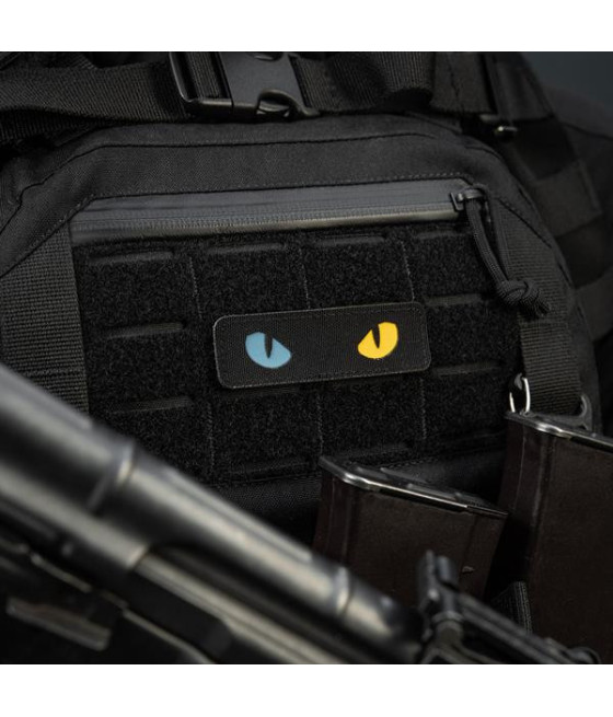 M-Tac Patch Cat Eyes Laser Cut Black/Yellow/Blue Antsiuvas su ukrainietiškais motyvais