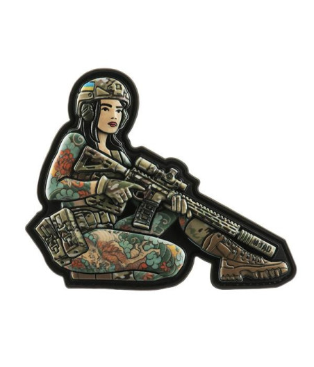 M-Tac patch Tactical girl NO2 Yakuza Brunet PVC Antsiuvas