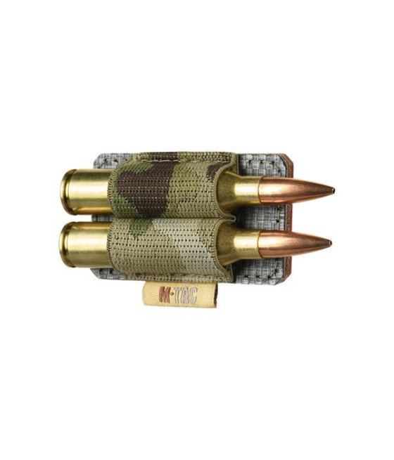 M-Tac Bandolier with Velcro for 2 cartridges cal. 338 Klijuojamas šovinių laikiklis