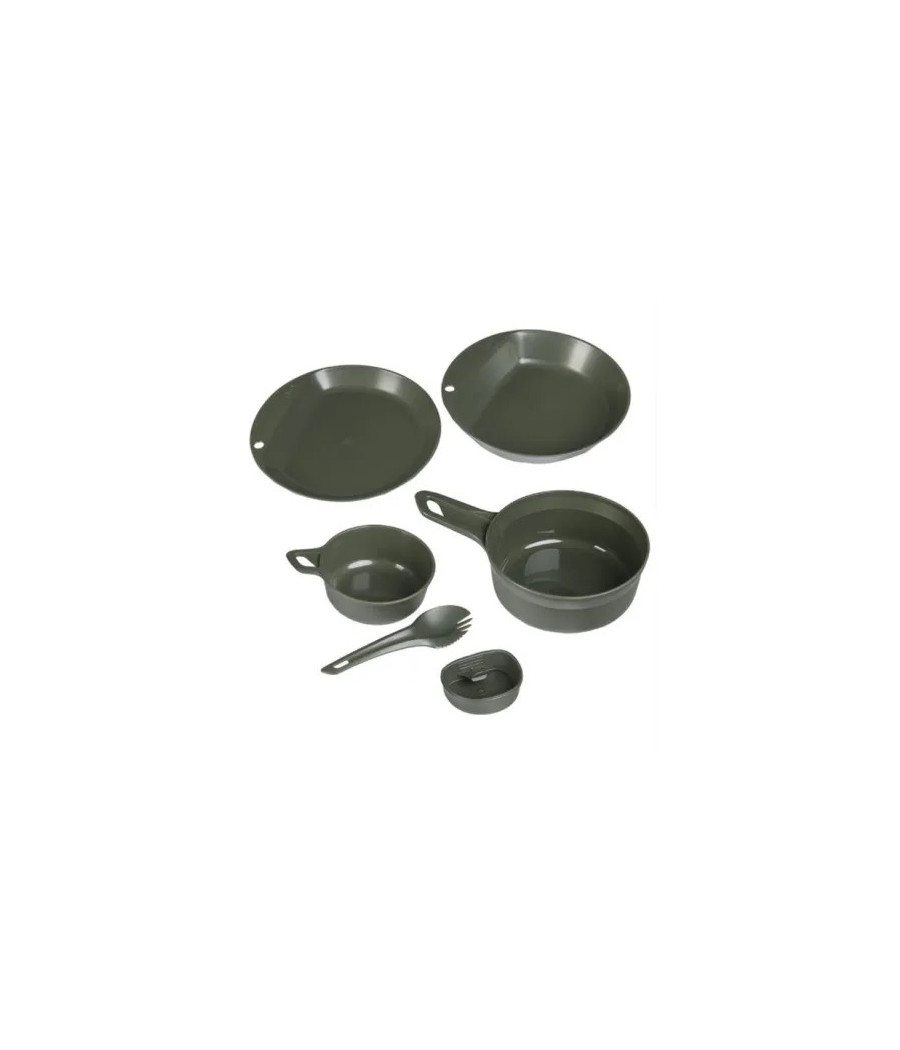 Wildo Explorer Kit, 6-parts, OD Green Kelioninis valgymo indų rinkinys