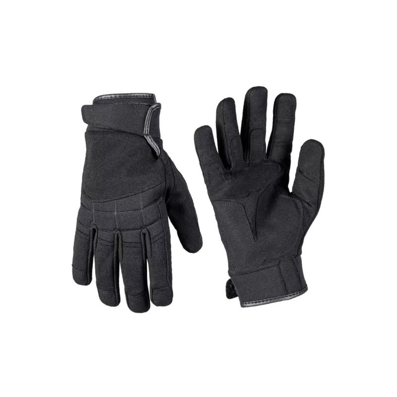Mil-Tec Assault Gloves Black Taktinės pirštinės