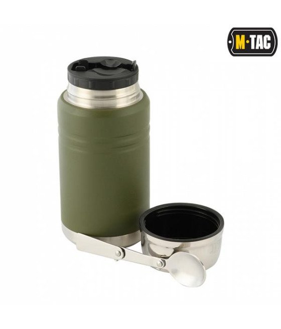 M-Tac Stainless 750 ml Thermos with Folding Spoon Termosas su