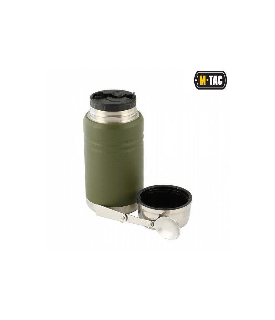 M-Tac Stainless 750 ml Thermos with Folding Spoon Termosas su