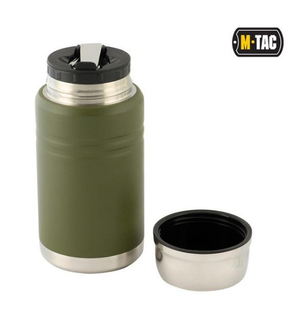 M-Tac Stainless 750 ml Thermos with Folding Spoon Termosas su