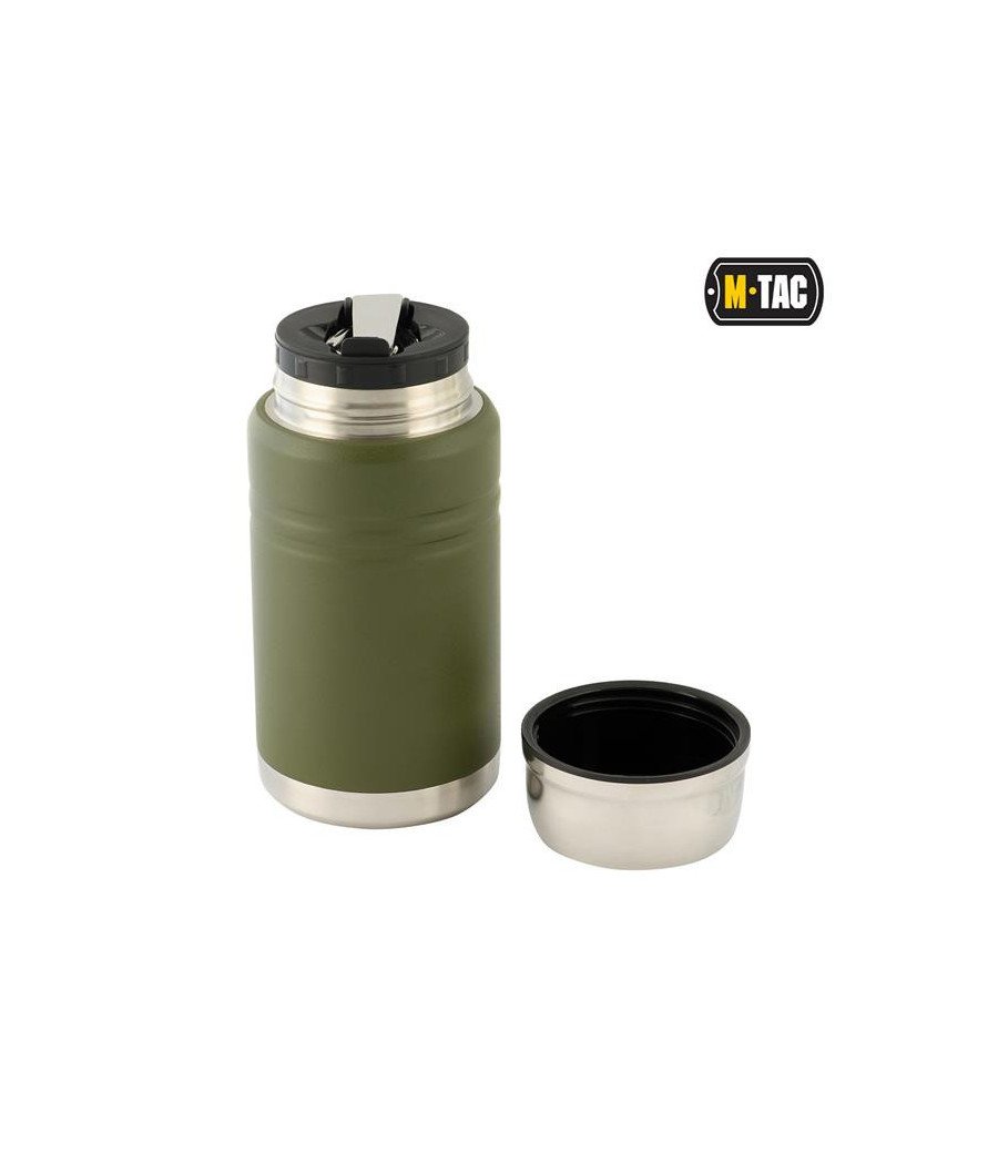 M-Tac Stainless 750 ml Thermos with Folding Spoon Termosas su