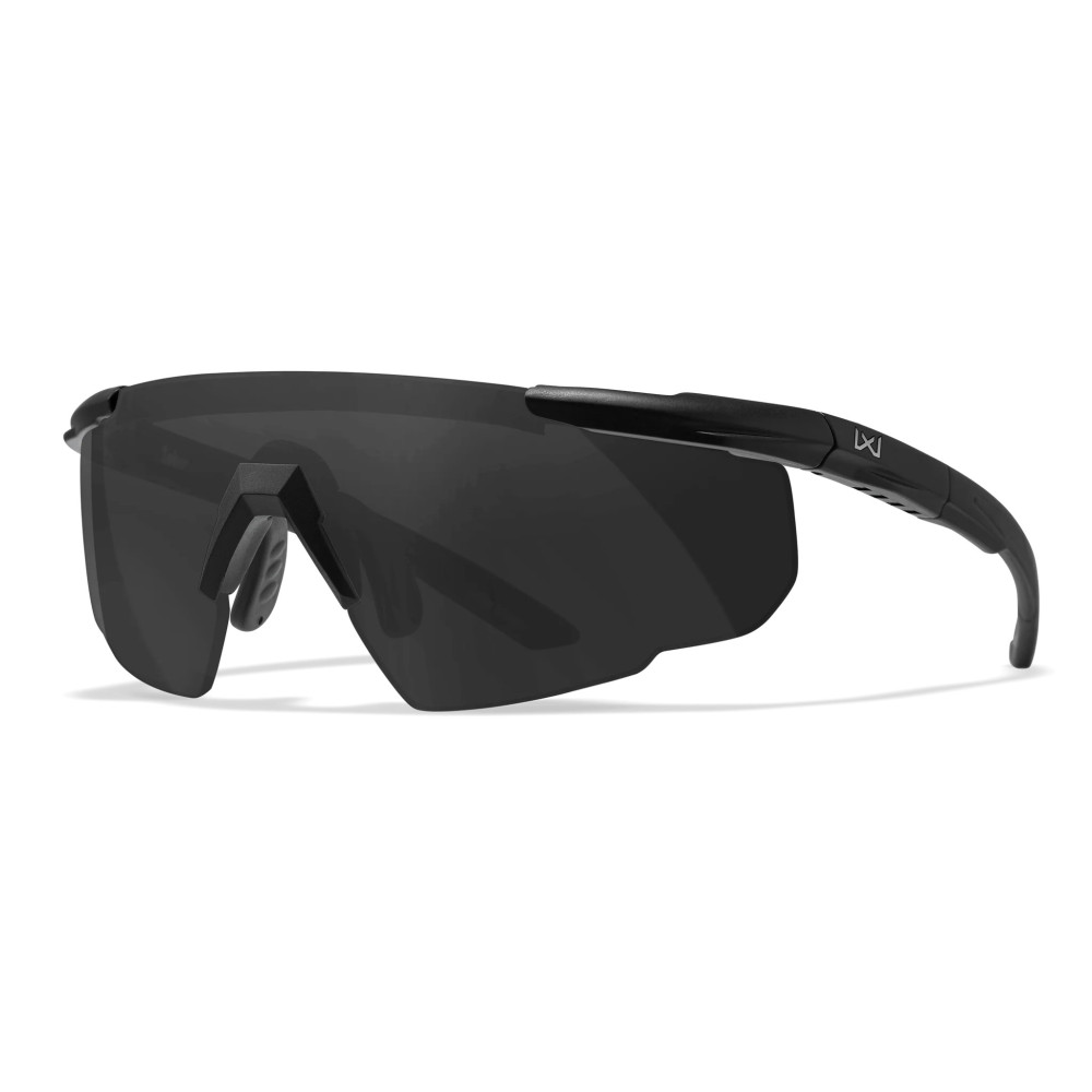 Wiley X Saber Advanced with SINGLE-LENS System Apsauginiai akiniai, Juoda
