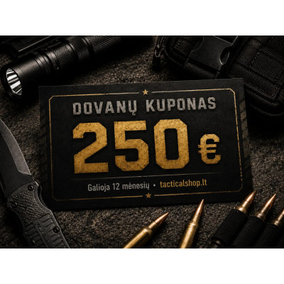 Dovanų kuponas 250 € | TacticalShop.lt