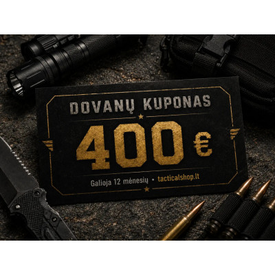 Dovanų kuponas 400 € | TacticalShop.lt