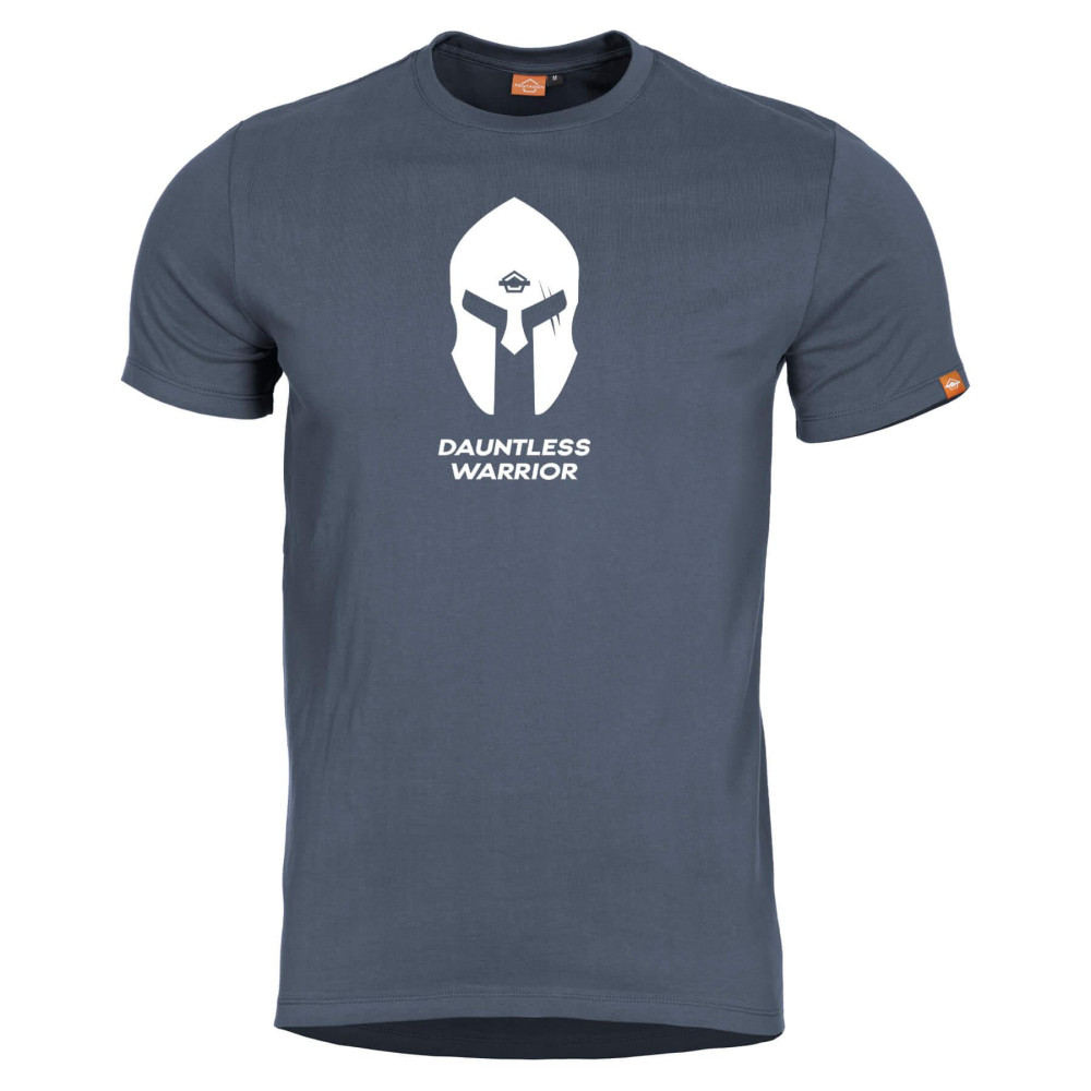 Pentagon Spartan Helmet T-Shirt Marškinėliai su spartiečio šalmu, Mėlyna