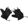 MFH Fleece Gloves with Pull Loops Flisinės pirštinės, Juoda