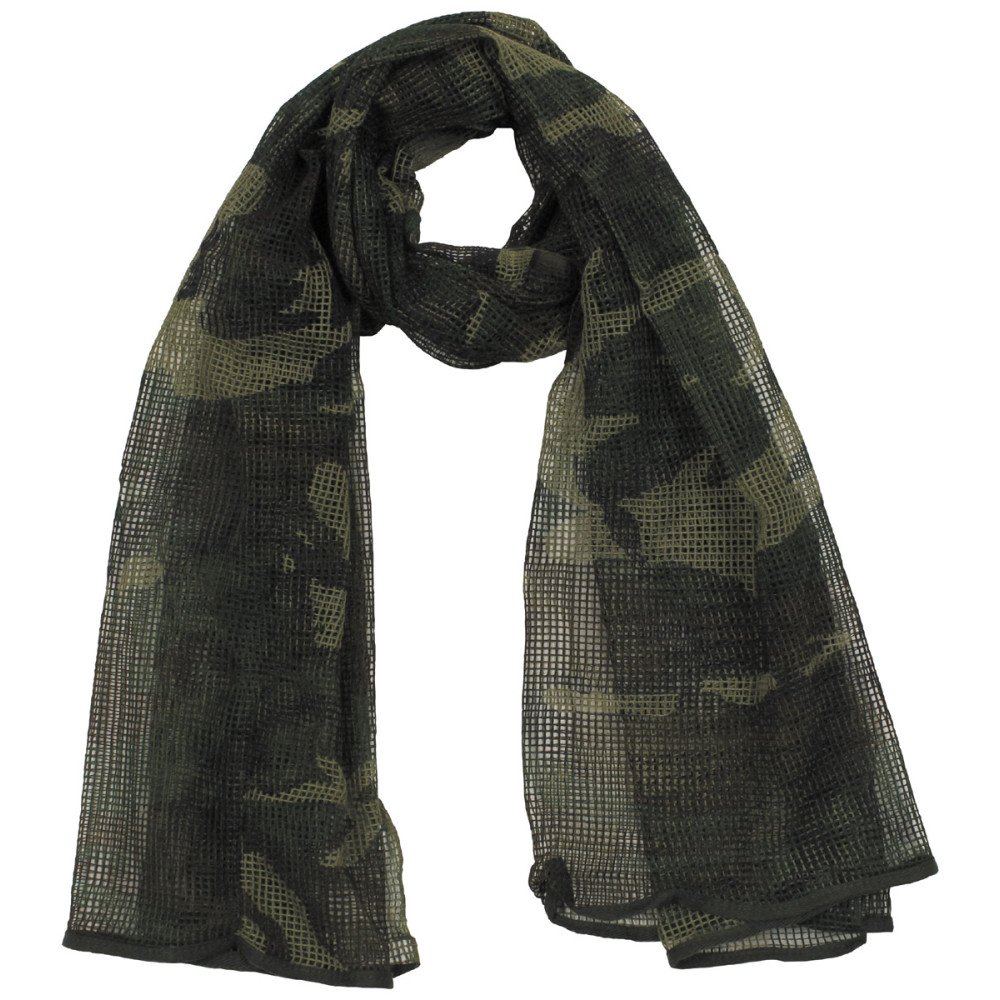 MFH Mesh Scarf Woodland 190×90 cm – maskuotės šalikas