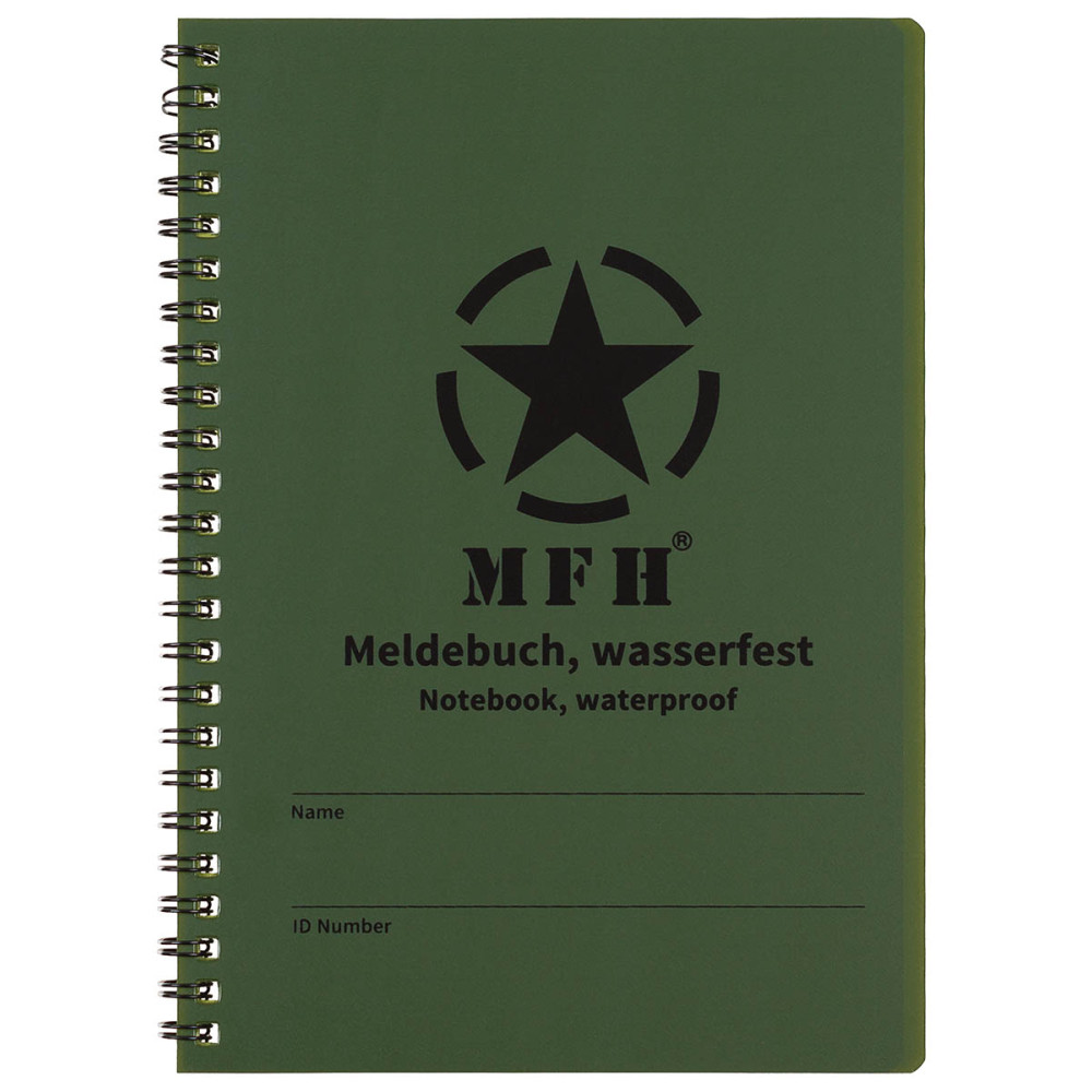 MFH Notebook Waterproof Spiral Binding – užrašų knygutė