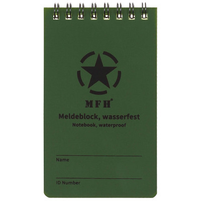MFH Notebook Waterproof Small 7.5×13 cm – kišeninė knygutė