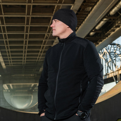 M-Tac Jacket Legatus Microfleece – flisinė striukė, Juoda